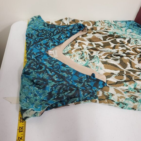 Dressbarn Womens Y2K Babydoll Forest Fairy Midi Dress Size 14 Mystical Whimsical - Picture 7 of 11